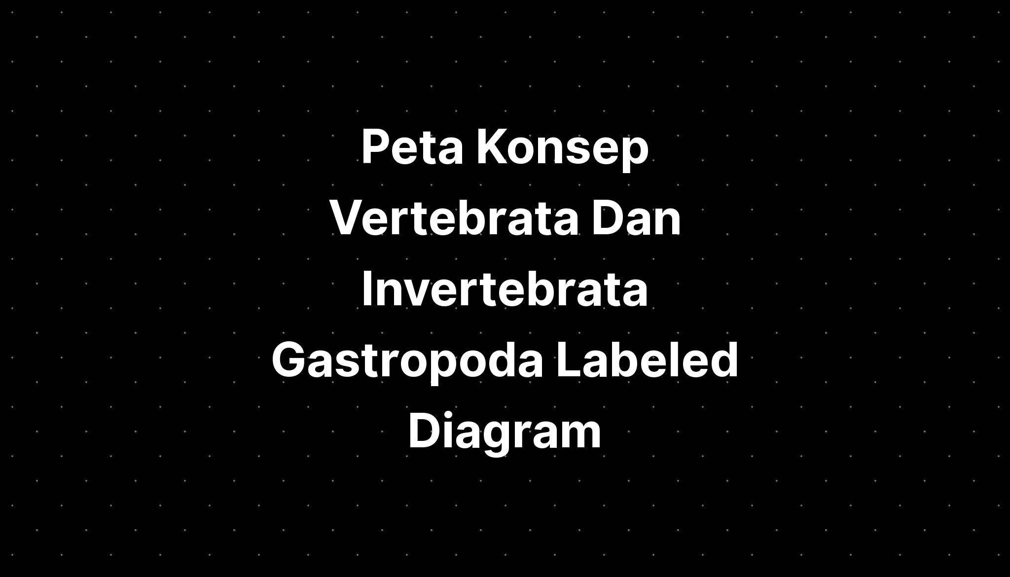 Peta Konsep Vertebrata Dan Invertebrata Gastropoda Labeled Diagram Imagesee